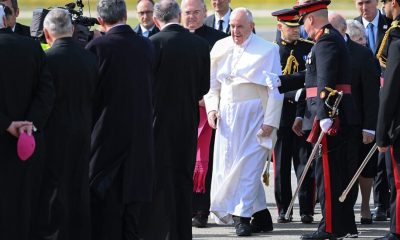 Pope Francis alludes to Putin’s bringing ‘dark shadows of war’ to Ukraine.