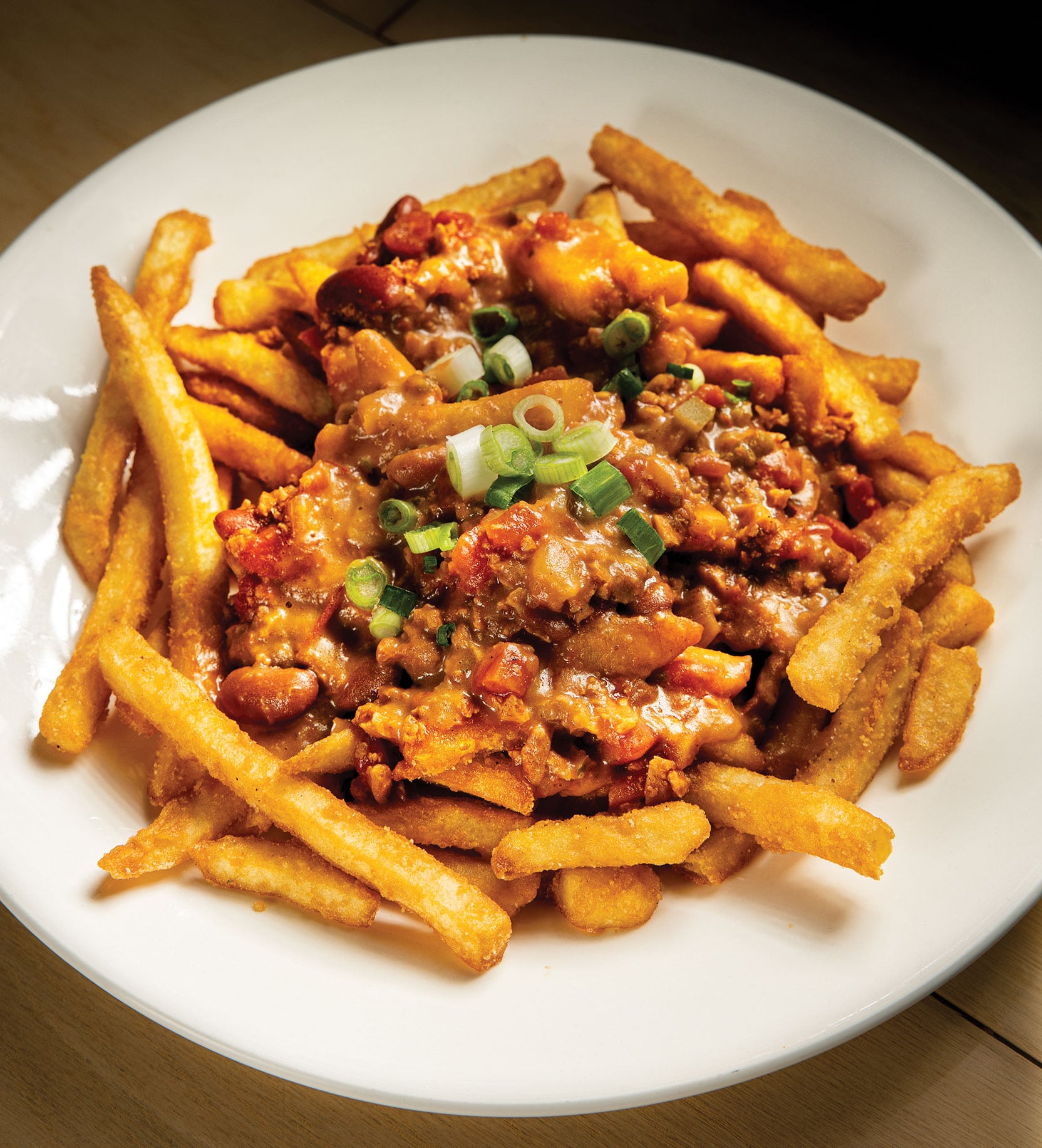 vegan Loaded fries from 10th Street Diner