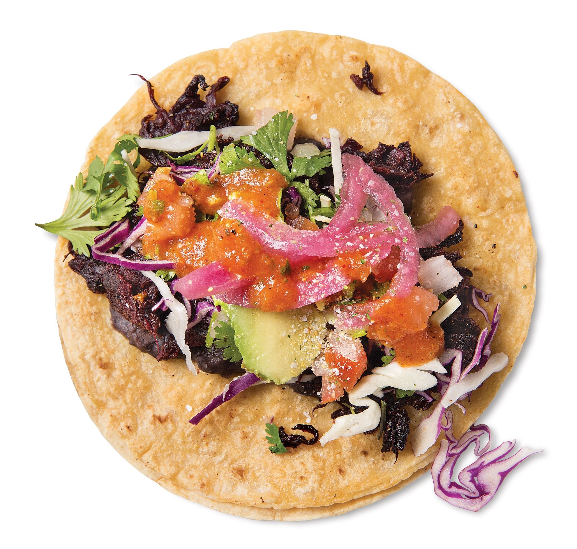 plant-based taco at Tlaolli