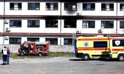 Fire and smoke at a Covid ward in Greece kill one and injure at least two others.