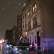 Car crash leads to light pole falling into West Town building, damaging 3rd story window
