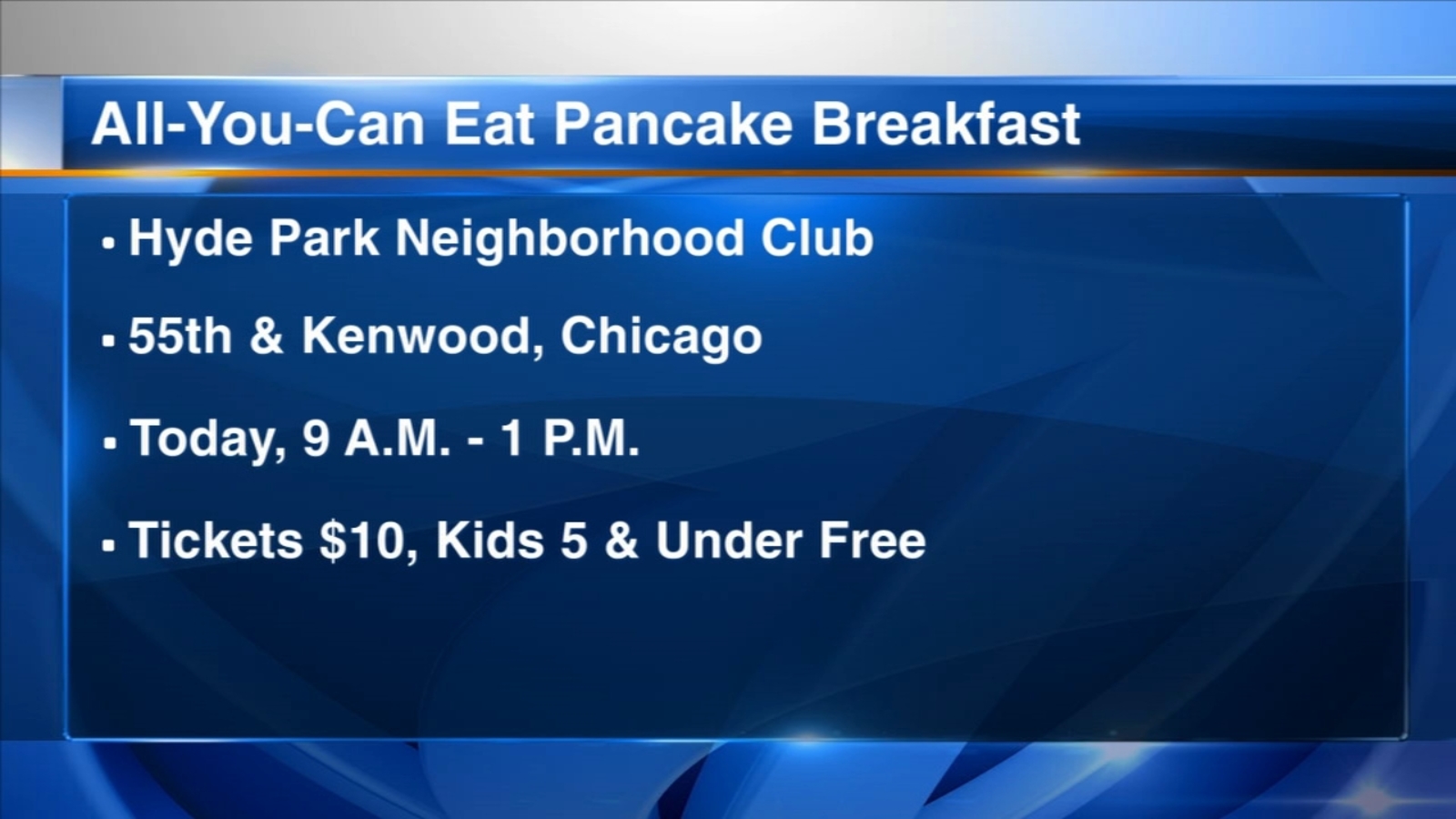 ABC7 Chicago Reporter Samantha Chatman to flip pancakes at Hyde Park Neighborhood Club breakfast