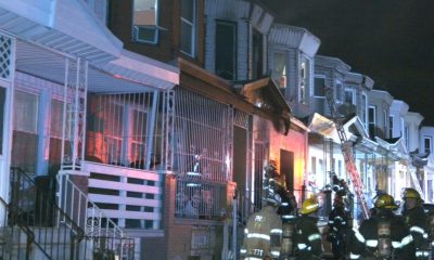 Firefighters battle house fire in Kensington