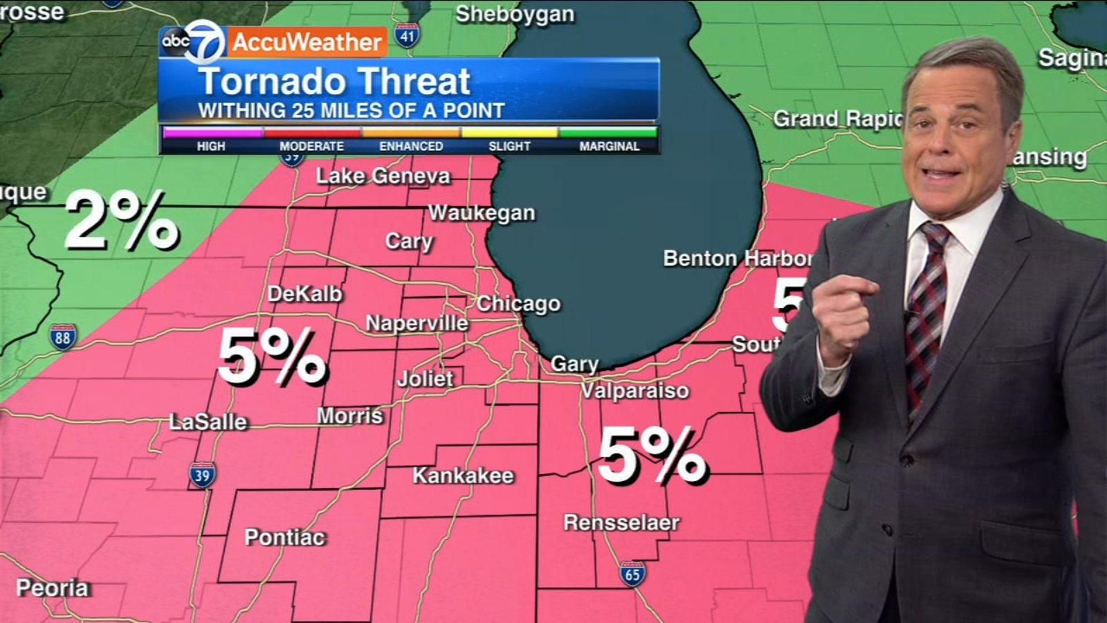 Chicago weather forecast calls for 2 rounds of storms Wednesday; PM storms could be severe