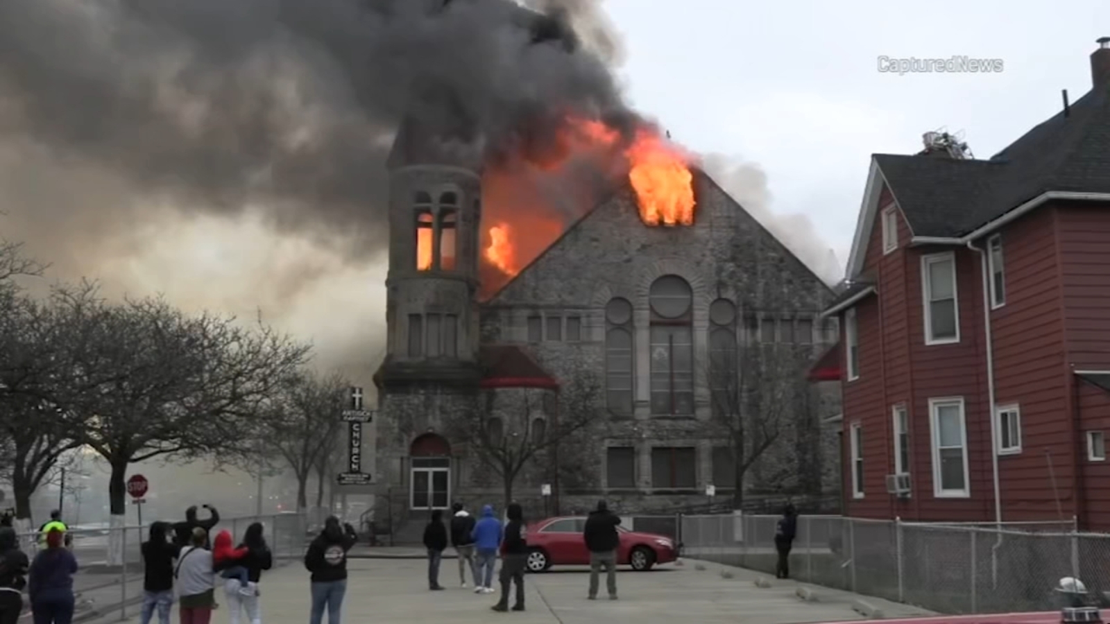 Watch live: Fire at Englewood church reignites, Easter services moved after building destroyed