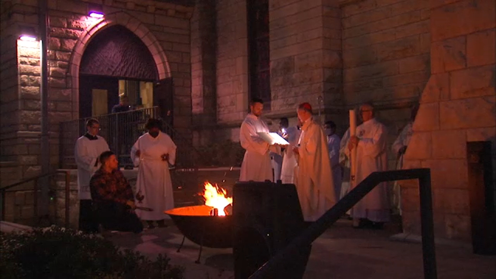 Holy Name Cathedral holds Easter Vigil Mass, marking the resurrection of Jesus Christ