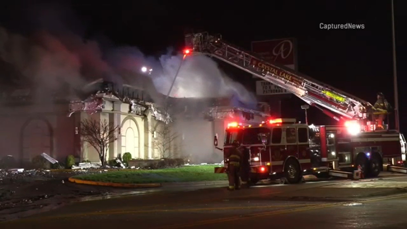 Crystal Lake banquet hall fire under investigation