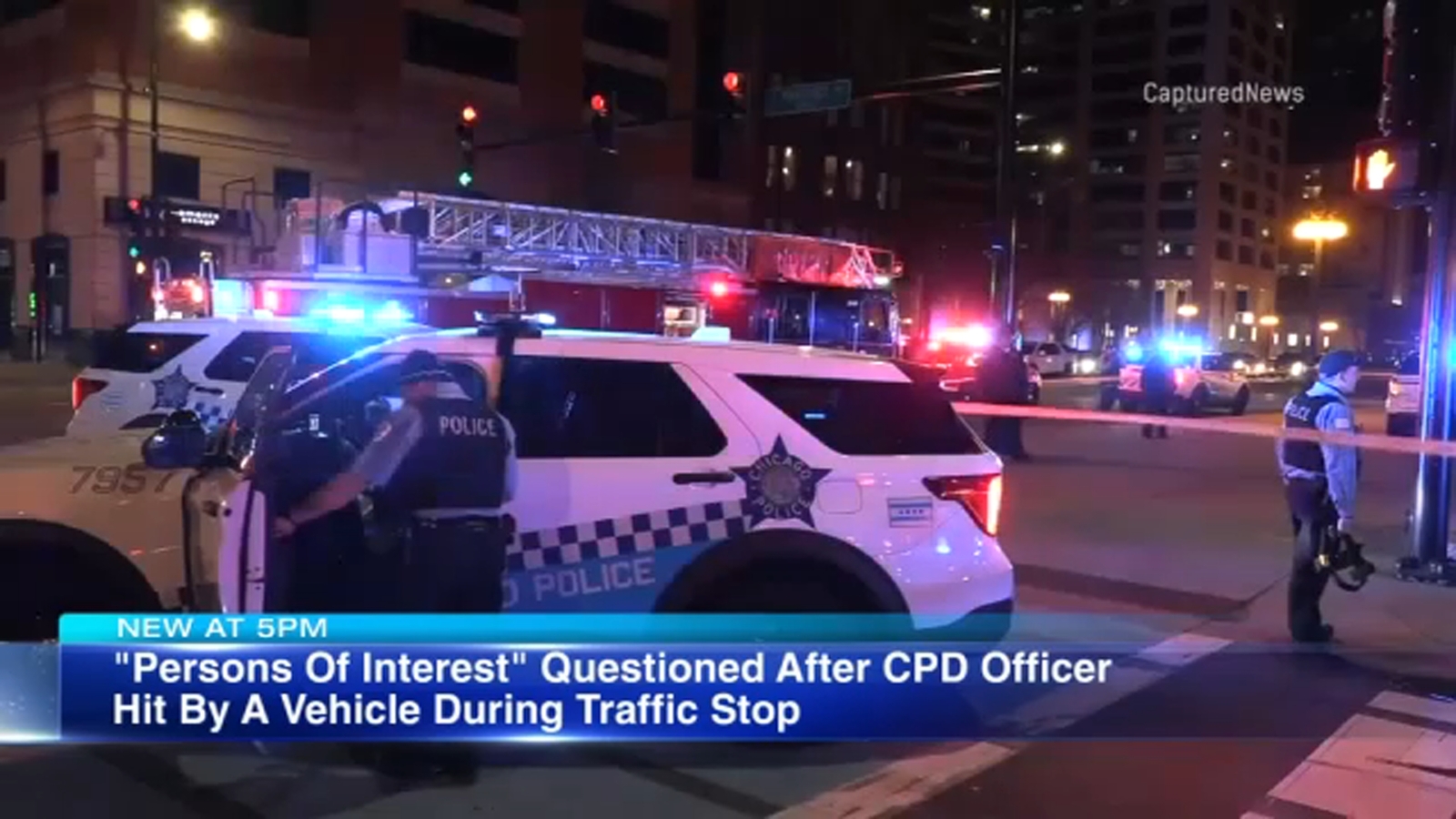 ‘Persons of interest’ in custody after driver flees traffic stops, hits CPD officer in South Loop