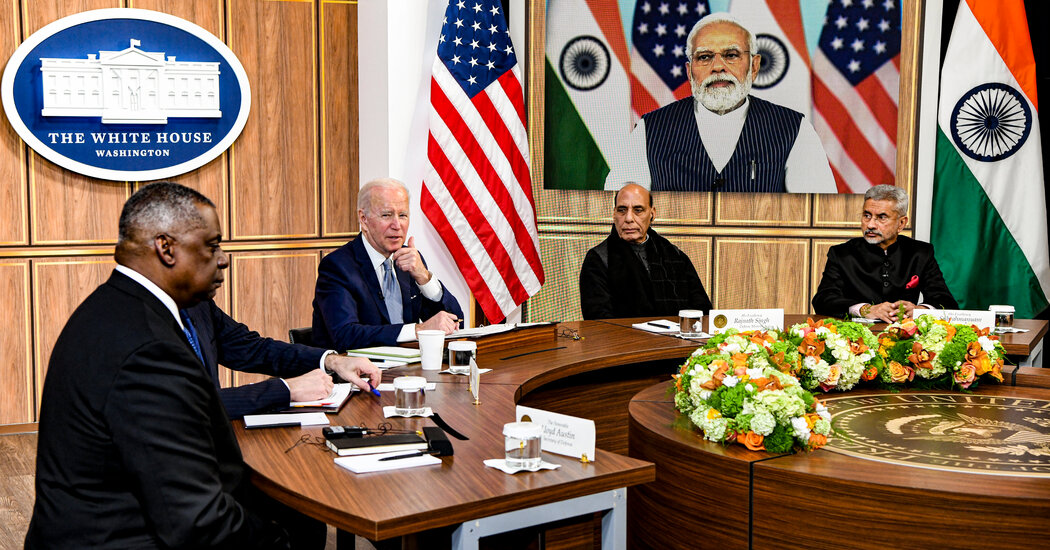 With India on the fence over Ukraine, Biden meets with Modi.