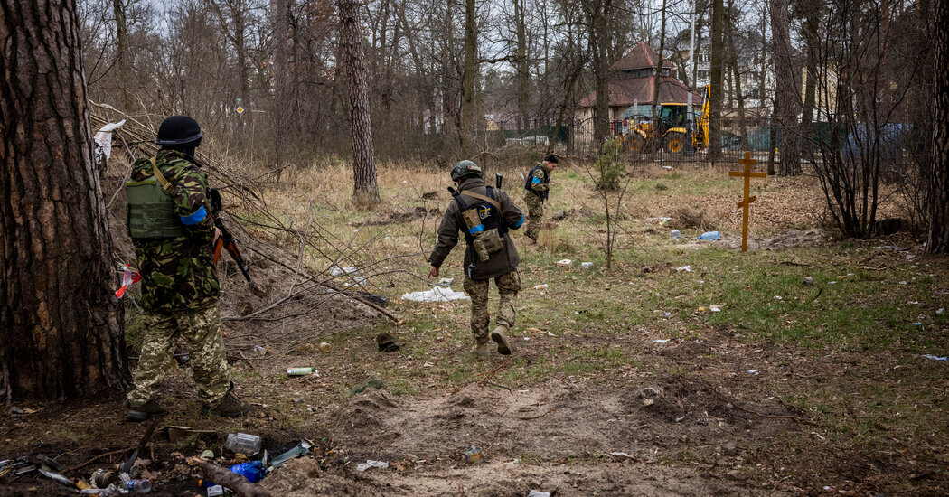 Russians planted thousands of land mines and booby-traps to ‘kill or maim’ civilians, Ukrainians say.