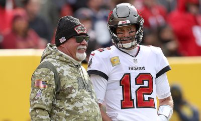 Bruce Arians dismisses Tom Brady beef after announcing he is stepping down as Bucs head coach