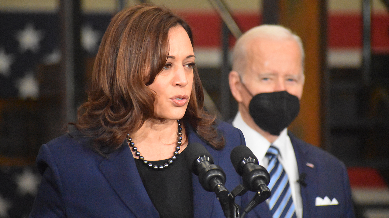 Harris joins Biden in getting second COVID-19 booster shot