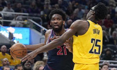 Joel Embiid scores 45, 76ers beat Pacers to pull even in Atlantic