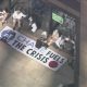 Climate activists handcuff themselves to bank building in downtown L.A.