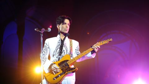 The late, great Prince performs on October 11, 2009, at the Grand Palais in Paris. 