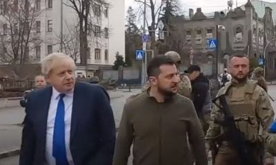 UK’s Boris Johnson, Ukraine’s Zelenskyy seen walking defiantly down streets of Kyiv