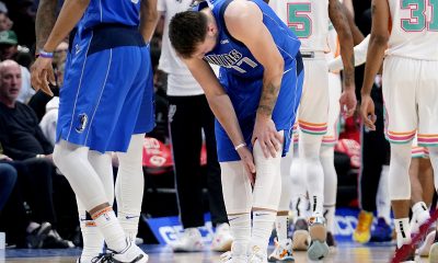 Luka Doncic injury puts playoff status in doubt as Mavericks top Spurs