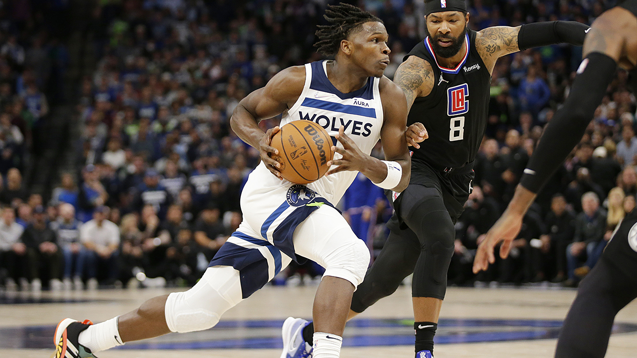 Anthony Edwards, D’Angelo Russell carry Wolves past Clippers in play-in game