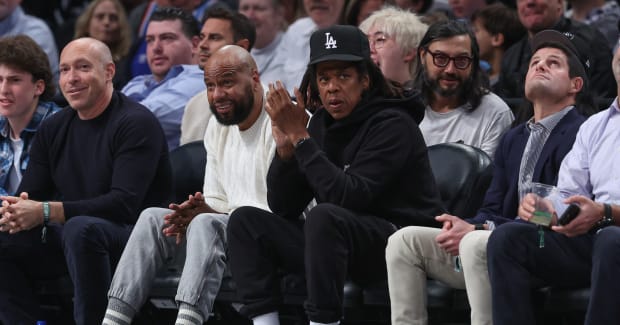 Celebrities Attend Atlanta Hawks Game