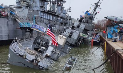 USS The Sullivans, which fought in WWII, partially sinks in Buffalo