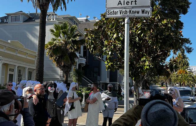 San Francisco unveils street sign for drag nun