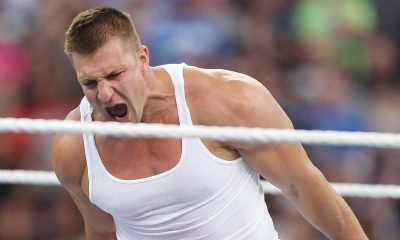 Bucs’ Rob Gronkowski challenges The Rock to WrestleMania matchup