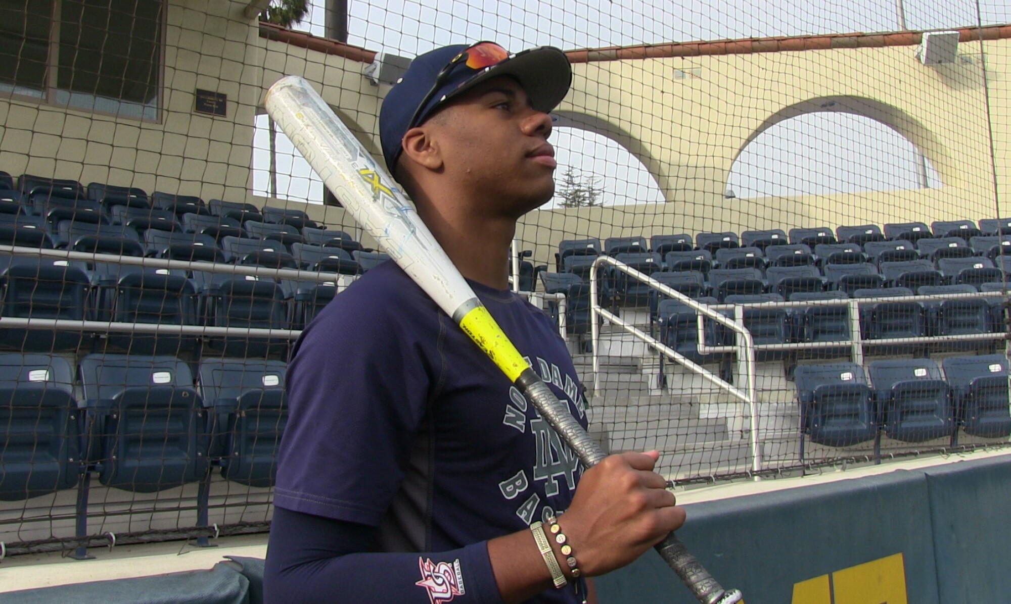 Notre Dame High baseball player, Hunter Greene.