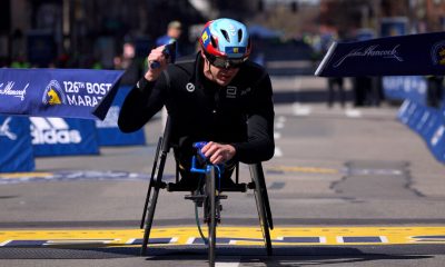 Daniel Romanchuk wins the men’s wheelchair race.