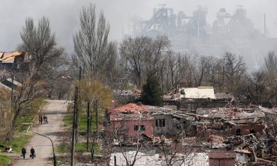 Thousands of civilians are holed up with Ukrainian troops in a steel plant in Mariupol, officials say.