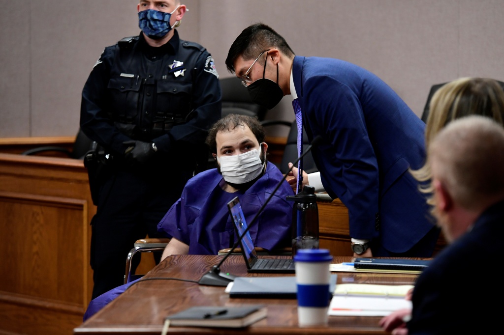 Ahmad Al Aliwi Alissa appears before Boulder District Court at the Boulder County Justice Center on March 25, 2021. 