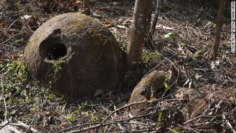 The jars, discovered in Assam, India, are up to 3 meters tall. 