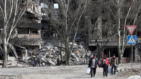 Almost all of Mariupol's infastructure has been destroyed during devastating Russian assaults.