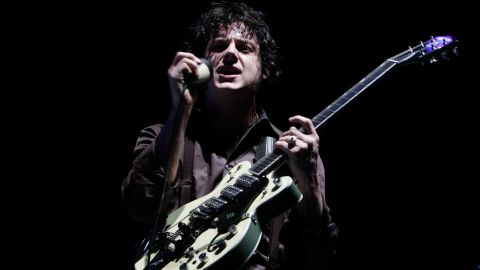 Jack White performs during the Coachella Valley Music and Arts Festival on April 25, 2008, in Indio, California.  