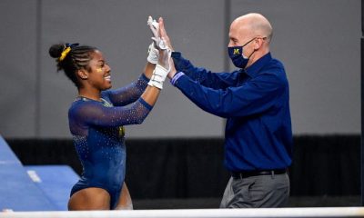 Michigan women’s gymnastics KO’d, won’t repeat as national champions