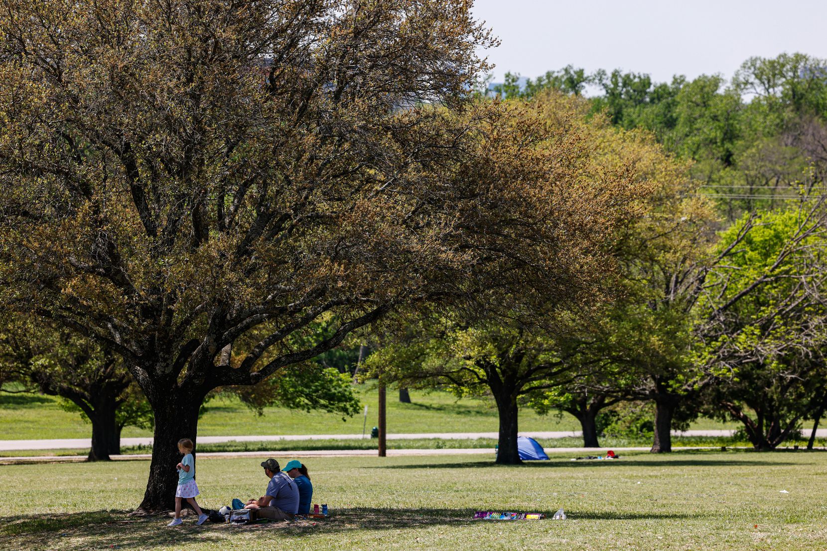 Residents enjoyed Monday's refreshing weather at Flag Pole Hill Park, one of the City of...