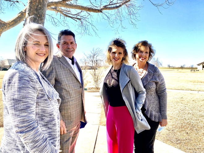 NorthCare Family Treatment Center leaders LaCinda Daugherty, Randy Tate, Tonya Ratliffe and Lisa Buck pose for a picture at the Fields of Hope complex in Piedmont where NorthCare has found a permanent home.
