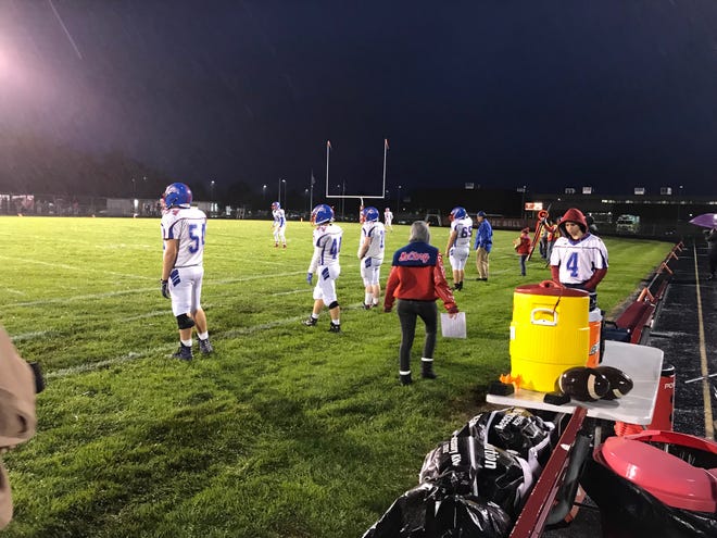 Small schools like Caston have struggled with numbers. There are only four players on the sideline with Caston coach Tony Slocum at any time.