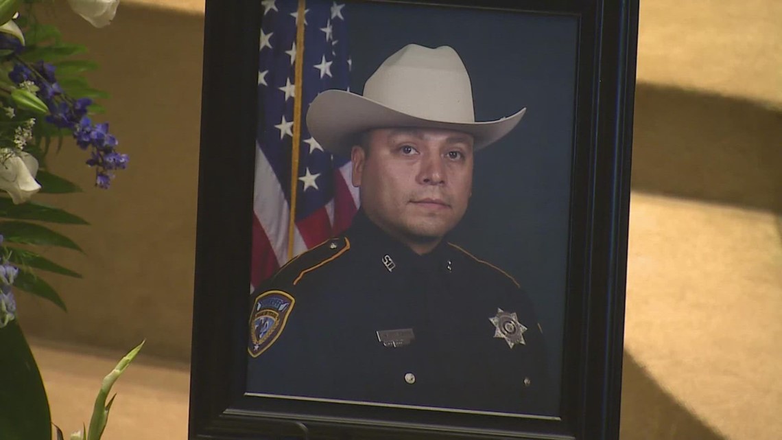 Honoring HCSO Deputy Darren Almendarez: Community says final goodbyes at funeral service