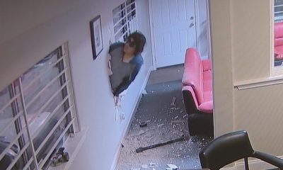 Woman seen on video trashing SE Houston auto shop, leaving in stolen car