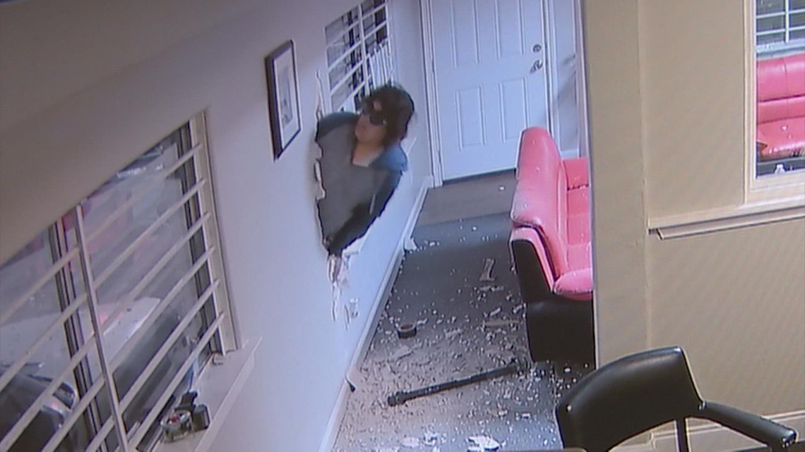 Woman seen on video trashing SE Houston auto shop, leaving in stolen car