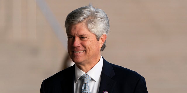 Rep. Jeff Fortenberry, R-Neb., arrives at the federal courthouse in Los Angeles, Wednesday, March 16, 2022. 