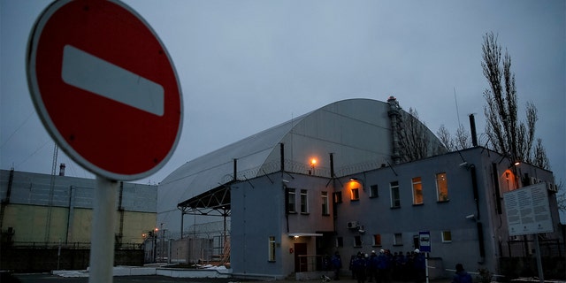 FILE PHOTO: A general view shows the New Safe Confinement (NSC) structure over the old sarcophagus covering the damaged fourth reactor at the Chernobyl Nuclear Power Plant, in Chernobyl, Ukraine November 22, 2018. 