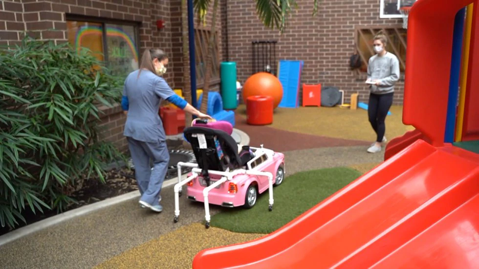 Nebraska girl gifted “Go Baby Go” car for birthday