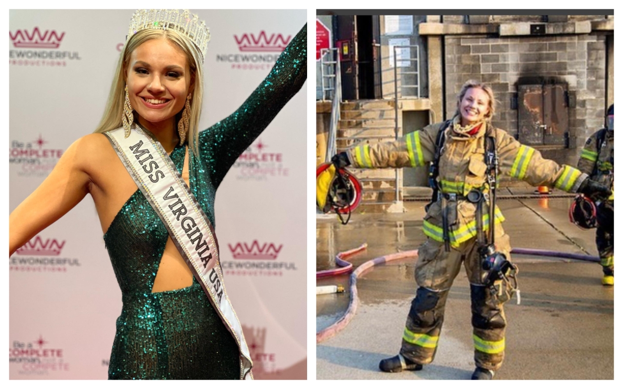 Volunteer firefighter crowned Miss Virginia USA