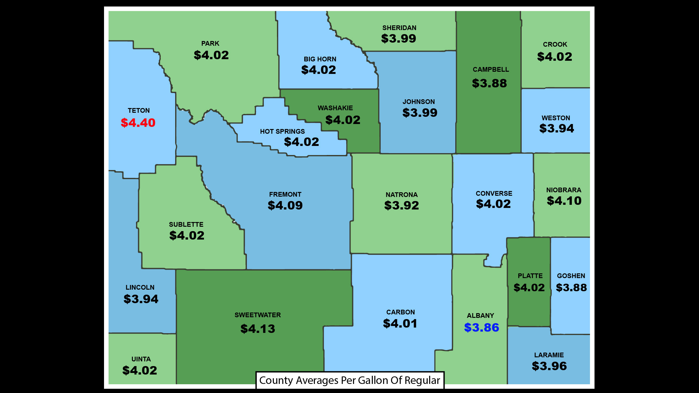 Daily Wyoming Gas Map: Monday, April 18, 2022 | Cowboy State Daily