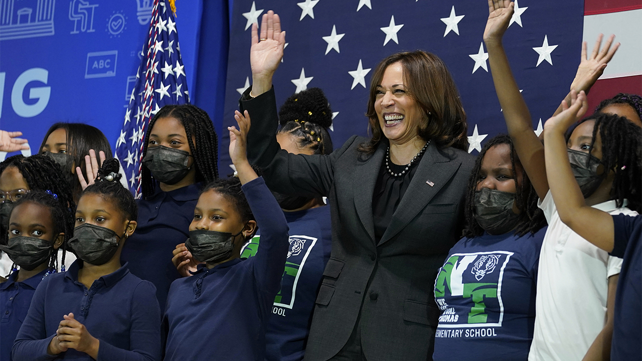 Harris’ explanation for mask-less school visit: Masks were optional for students