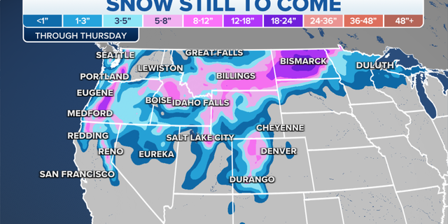 Northwest snow still to come