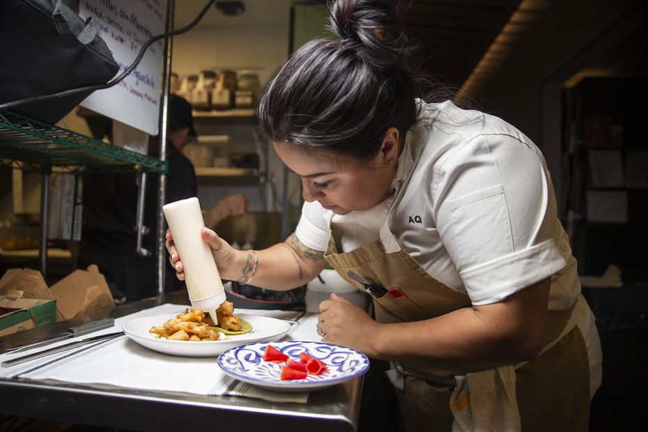 The plates from Jose chef Anastacia Quiñones-Pittman are arranged beautifully.