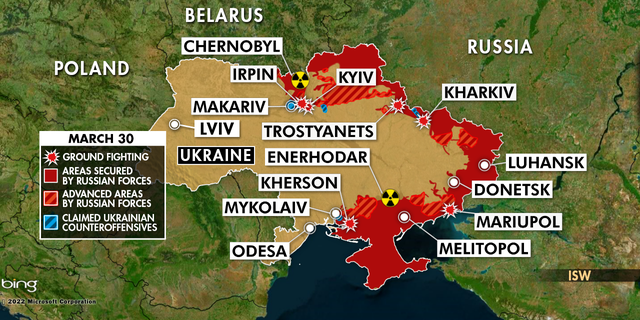 Current Russian military activity in Ukraine. 