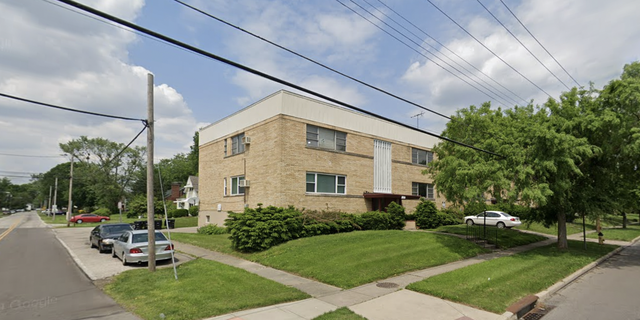 The apartment building in Cincinnati where Tammy Wiley and Kayle Taylor lived. 